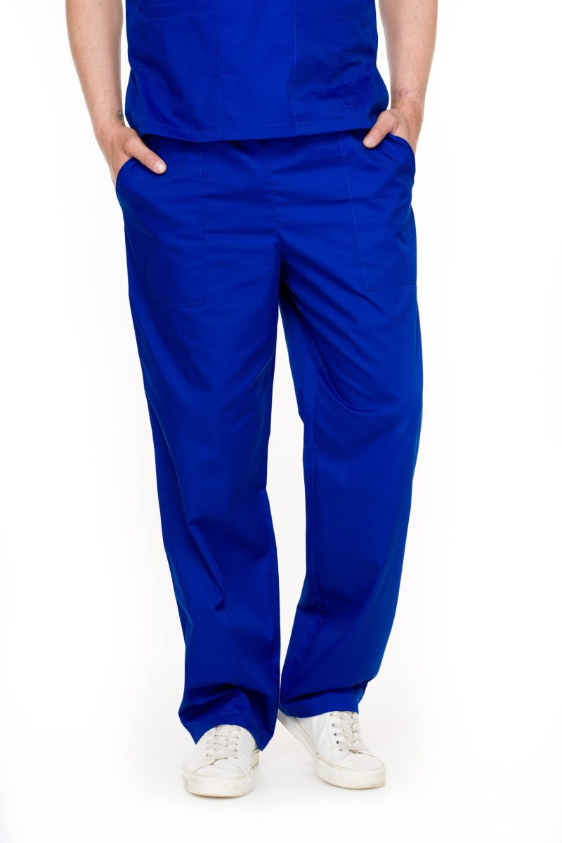 Pantaloni unisex albastru royal