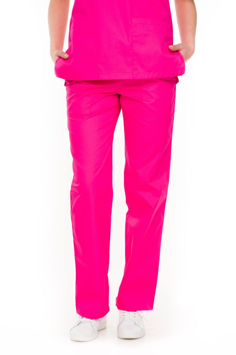 Pantaloni unisex roz ciclam