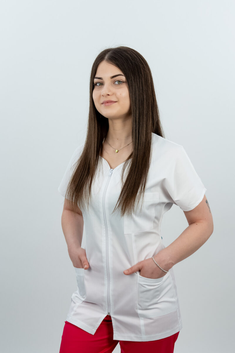 Halat cu fermoar - premium flexi - allb